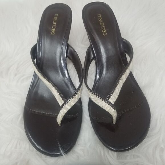 MAURICES BROWN HEELED SANDALS - Picture 3 of 11